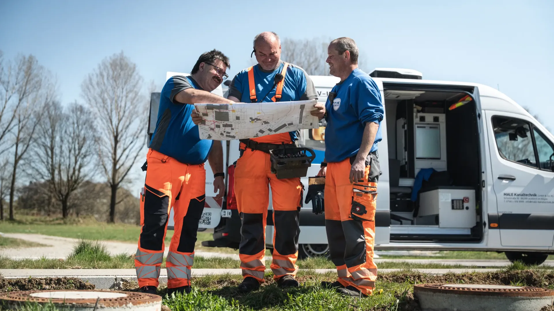 Kanaltechnik auf höchstem Niveau – Spülfahrzeug der MALE Kanaltechnik im Einsatz im Allgäu